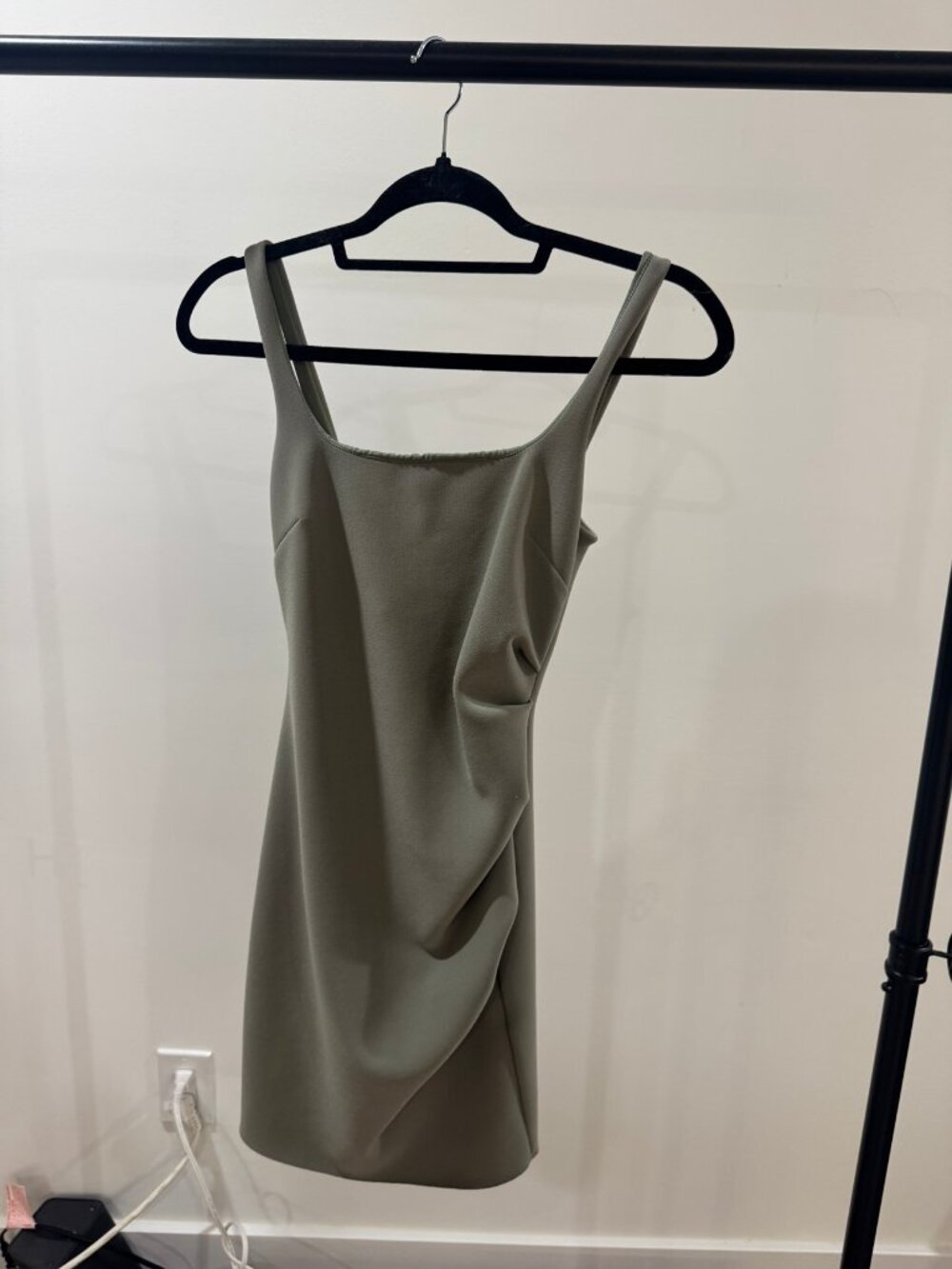 Bec & Bridge Sage Mini Dress Square Neck Draped US 4 AUS 8